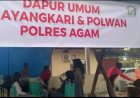 Bhayangkari PC Agam Dirikan Dua Dapur Umum, Suplai Hingga 1.500 Porsi Makanan Setiap Hari untuk Korban Bencana